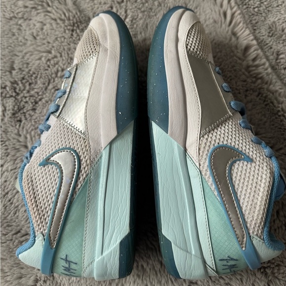 Nike Kid Boy Size 6.5Y Ja 1 GS Blue and Gray Sneakers Running Shoes Activewear - Picture 7 of 9